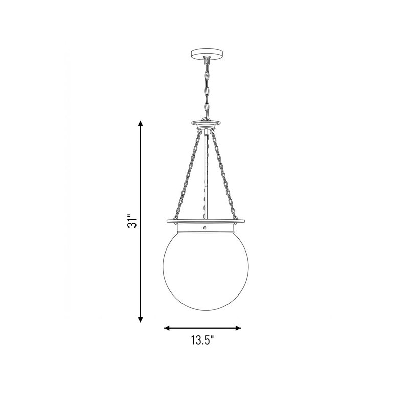 Birch Lane™ Chachi 3-Light Sphere Globe Pendant & Reviews | Birch Lane
